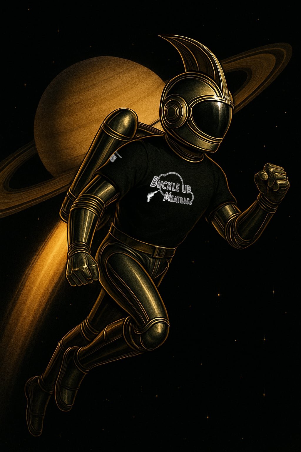 Buckle up, Meatbag! Shirt edition.