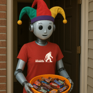 Trick or treat, Schmuck! Ladies' edition.