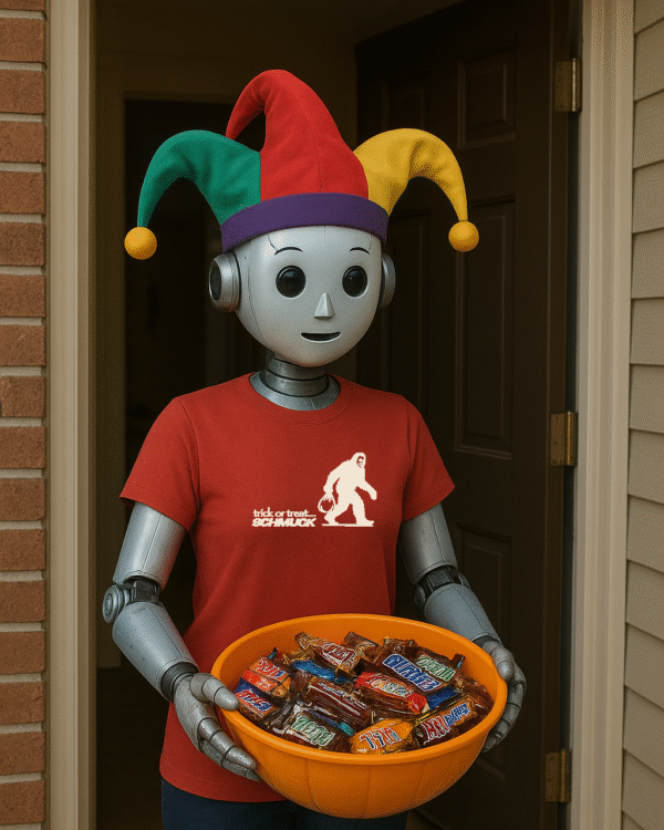 Trick or treat, Schmuck! Ladies' edition.