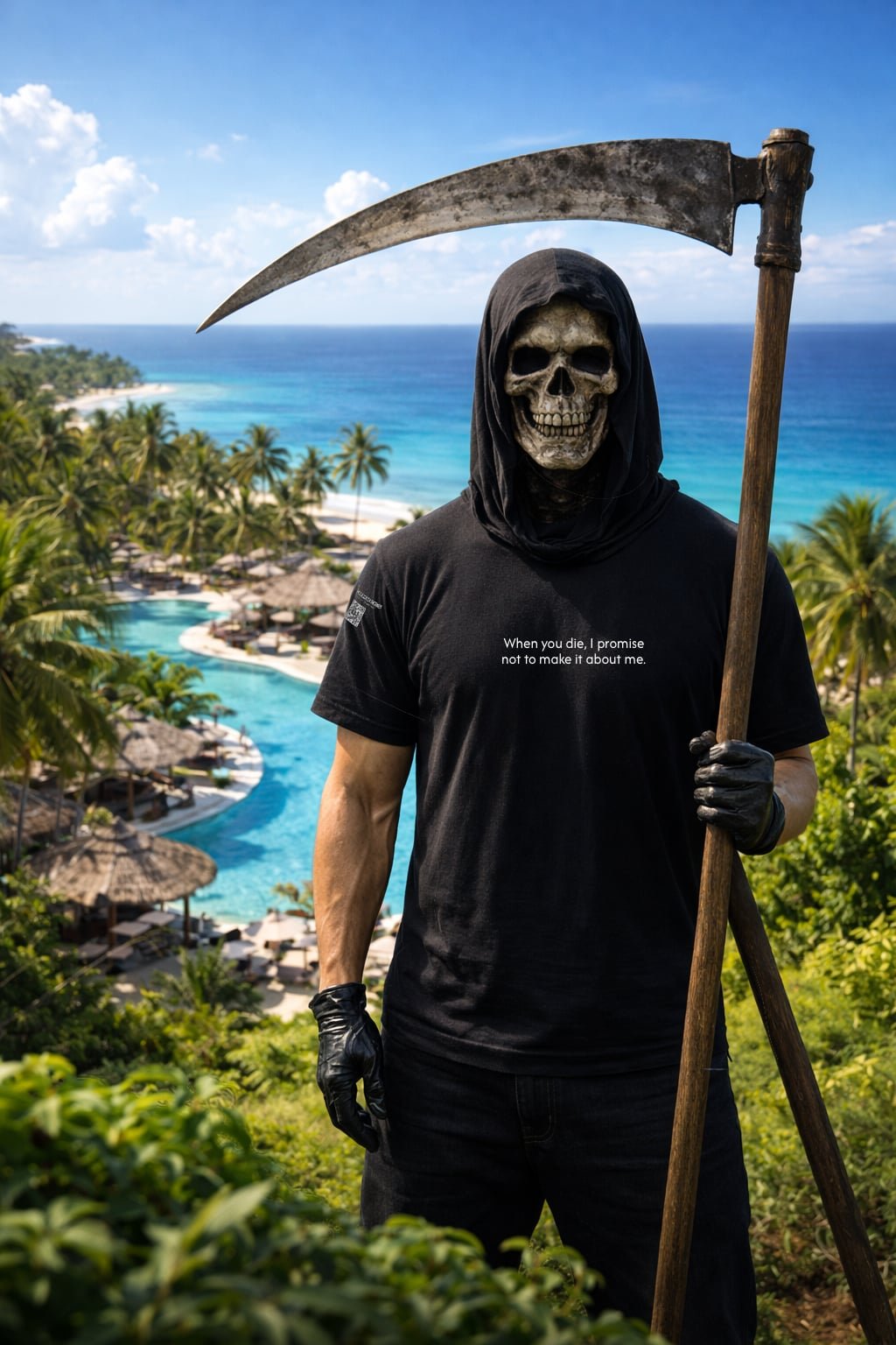 When you die, I promise not to make it about me.